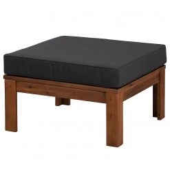 Jardi Table basse d’extérieur Lexi II - Acacia massif / Polyester - Basalte