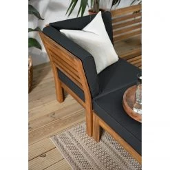 Jardi Table basse d’extérieur Lexi II - Acacia massif / Polyester - Basalte -Commodes enfant Soldes 1000280814 220711 050 DETAILS P000000001000280814