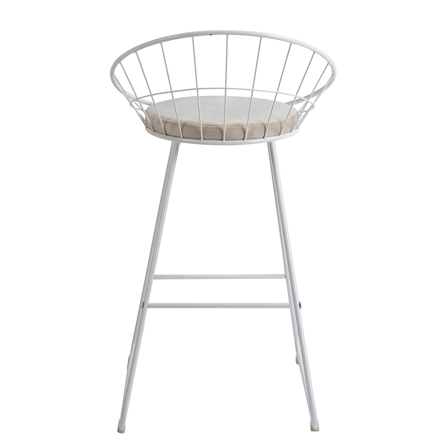 Ars manufacti Chaise de bar Ceza (lot de 2) - Sable / Blanc 4 Ars manufacti Chaise de bar Ceza (lot de 2) - Sable / Blanc – Image 4