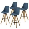 Mørteens Chaises de bar Aledas II - Bleu jean - Lot de 4