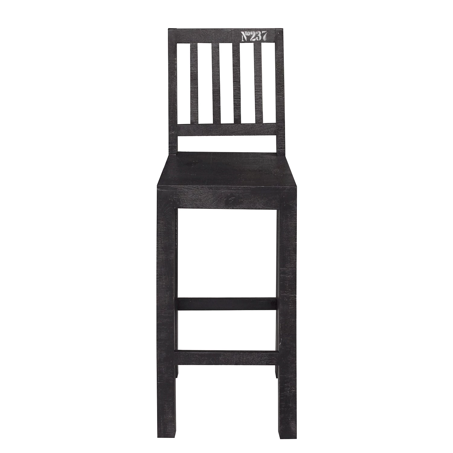 Ars manufacti Tabouret de bar Keyport - Manguier massif - Manguier noir 2 Ars manufacti Tabouret de bar Keyport - Manguier massif - Manguier noir – Image 2