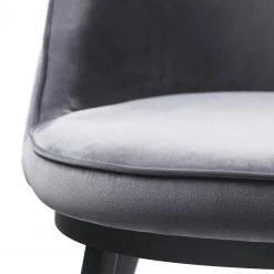 Red Living Chaise de bar Cheia II - Velours / Fer - Gris / Noir -Commodes enfant Soldes 1000303611 211117 16474100148 DETAILS P000000001000303611