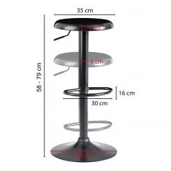 Loftscape Tabouret de bar Friedrich - Fer - Noir -Commodes enfant Soldes 1000303943 211103 12152500838 SKETCH DETAILS P000000001000303943 sketch