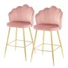 Red Living Chaises de bar Zelda (lot de 2) - Rose bébé
