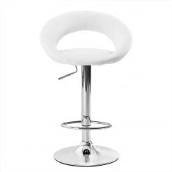 Fredriks Chaise de bar Hemingway - Blanc / Chrome - Lot de 2 -Commodes enfant Soldes 1000313547 211208 110902000126 DETAILS P000000001000313547