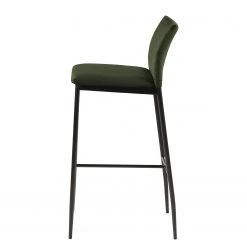 Loftscape Chaises de bar Domenica I (lot de 2) - Velours / Fer - Vert étang / Noir -Commodes enfant Soldes 1000319596 220128 1257090040 DETAILS P000000001000319596