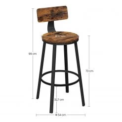 Red Living Chaises de bar Paoli (lot de 2) - Imitation bois recyclé / Noir -Commodes enfant Soldes 1000332560 220303 500 SKETCH DETAILS P000000001000332560 sketch