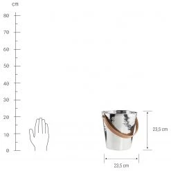 Butlers Seau à champagne LORD - Acier inoxydable - Argenté -Commodes enfant Soldes 1000336960 220225 501 SKETCH DETAILS P000000001000336960 sketch