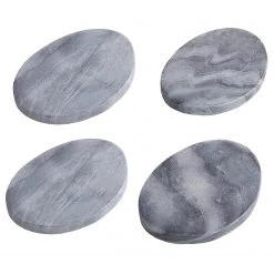 Butlers Sous-verres MARBLE III (lot de 4) - Marbre - Gris