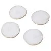 Butlers Sous-verres CRYSTAL (lot de 4) - Quartz - Blanc / Doré