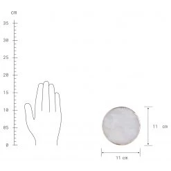 Butlers Sous-verres CRYSTAL (lot de 4) - Quartz - Blanc / Doré -Commodes enfant Soldes 1000337017 220225 500 SKETCH DETAILS P000000001000337017 sketch