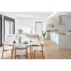 Loftscape Chaises de bar Royale (lot de 2) - Matière plastique et imitation cuir / Acier - Blanc -Commodes enfant Soldes 1000340181 220414 022 MOOD DETAILS P000000001000340181 mood