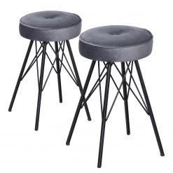 Loftscape Tabouret Sternies (lot de 2) - Gris pigeon