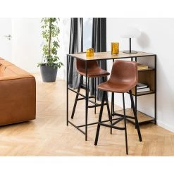 Red Living Chaises capitonnées Gustave (lot de 2) - Cognac -Commodes enfant Soldes 1000353345 220614 021 MOOD DETAILS P000000001000353345 mood