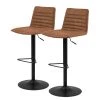 Loftscape Chaises de bar Kimmy (lot de 2) - Cognac