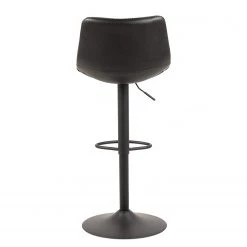 Red Living Chaise de bar Gustave - Imitation cuir / Fer - Noir -Commodes enfant Soldes 1000353352 220614 040 DETAILS P000000001000353352