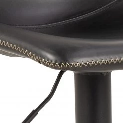 Red Living Chaise de bar Gustave - Imitation cuir / Fer - Noir -Commodes enfant Soldes 1000353352 220614 050 DETAILS P000000001000353352