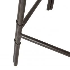 Ars manufacti Tabourets de bar Atelier (lot de 2) - Acacia massif /Métal -Commodes enfant Soldes barhocker atelier 2er set akazie massiv metall 2915977