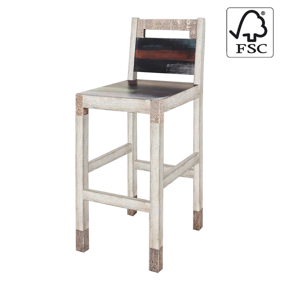 Wolf-Möbel Tabouret de bar Goa White - Multicolore 11 Wolf-Möbel Tabouret de bar Goa White - Multicolore – Image 11