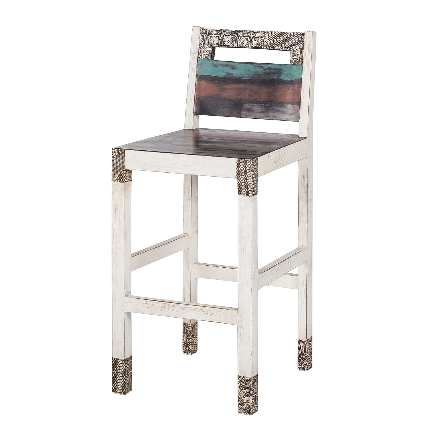 Wolf-Möbel Tabouret de bar Goa White - Multicolore 1 Wolf-Möbel Tabouret de bar Goa White - Multicolore