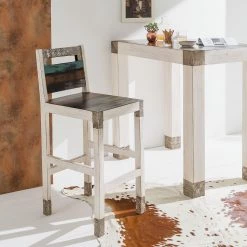 Wolf-Möbel Tabouret de bar Goa White - Multicolore 13 Wolf-Möbel Tabouret de bar Goa White - Multicolore -Commodes enfant Soldes barhocker goa white mehrfarbig 4028356