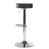 Mooved Tabouret de bar Vincent - Noir / Chrome