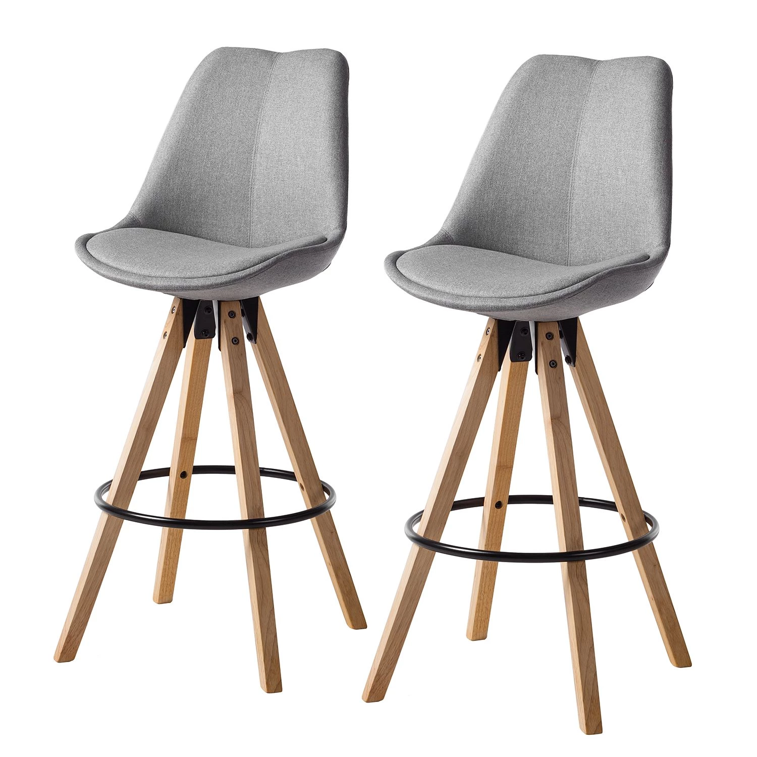 Mørteens Chaises de bar Aledas II - Granit - Lot de 2 1 Mørteens Chaises de bar Aledas II - Granit - Lot de 2
