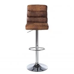 Fredriks Chaise de bar Kamloops - Marron vintage - 1 chaise -Commodes enfant Soldes barstuhl kamloops kunstleder metall braun 5093064