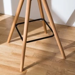 Mørteens Chaise de bar Langford - Blanc - 1 chaise -Commodes enfant Soldes barstuhl langford kunststoff buche massiv weiss 4765520