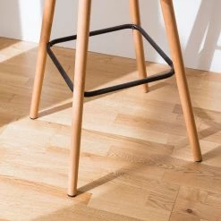 Mørteens Chaises de bar Panola (lot de 2) - Basalte -Commodes enfant Soldes barstuhl panola 2er set webstoff buche massiv kirschrot 4787452