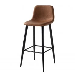 Ars manufacti Chaises de bar Pohang (lot de 2) - Imitation cuir / Métal - Marron / noir 12 Ars manufacti Chaises de bar Pohang (lot de 2) - Imitation cuir / Métal - Marron / noir -Commodes enfant Soldes barstuhl pohang 2er set kunstleder metall braun schwarz 5197324