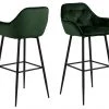 Jack & Alice Chaises de bar Magrin (lot de 2) - Vert