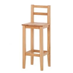 Ars Natura Chaise de bar Frizz - Duramen de hêtre massif - Huilé