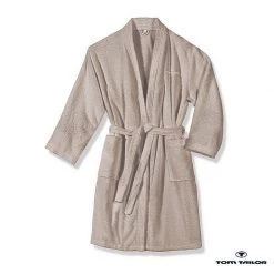 Tom Tailor Peignoir Kimono - Couleur sable - XXL -Commodes enfant Soldes kimono bademantel in sand von tom tailor 1167710