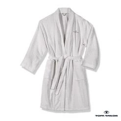 Tom Tailor Peignoir Kimono - Blanc - XXL -Commodes enfant Soldes kimono bademantel in white von tom tailor 1167544