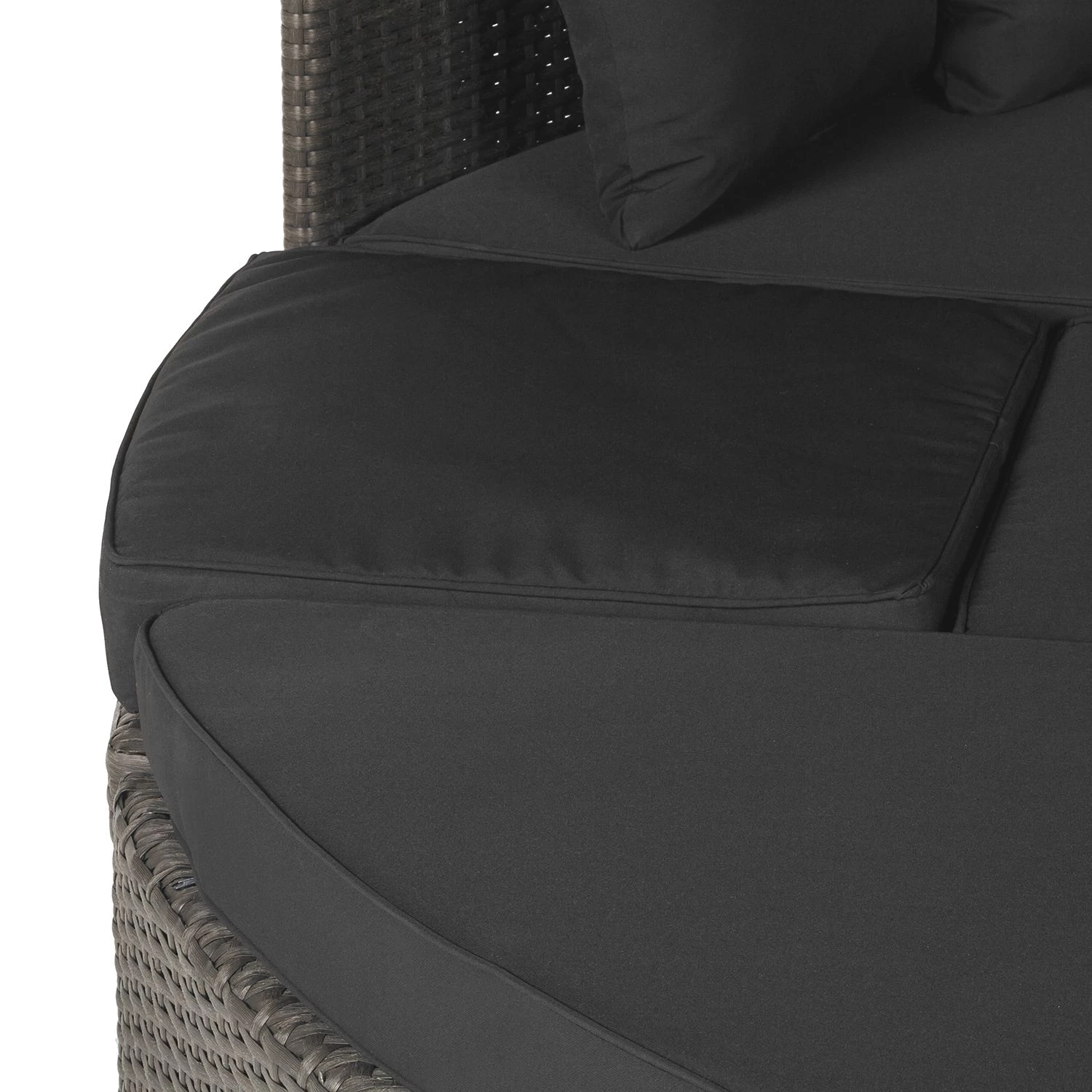 Merxx Salon de jardin modulable Riva - Polyrotin / Tissu - Gris 6 Merxx Salon de jardin modulable Riva - Polyrotin / Tissu - Gris – Image 6