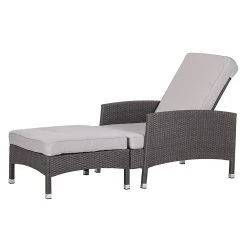Salon de jardin Paradise Lounge - Avec repose-pieds - Polyrotin gris 19 Salon de jardin Paradise Lounge - Avec repose-pieds - Polyrotin gris -Commodes enfant Soldes sessel set paradise lounge mit hocker polyrattan grau 347307