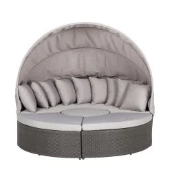 Fredriks Salon de jardin Premium Paradise Lounge - modulable - Polyrotin - Cadre en aluminium - Gris / Gris clair -Commodes enfant Soldes sonneninsel paradise lounge polyrattan grau grau 1543286